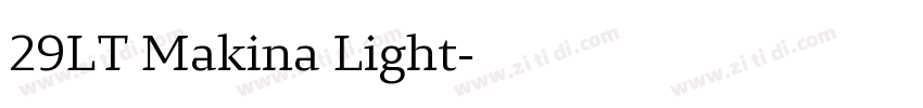 29LT Makina Light字体转换